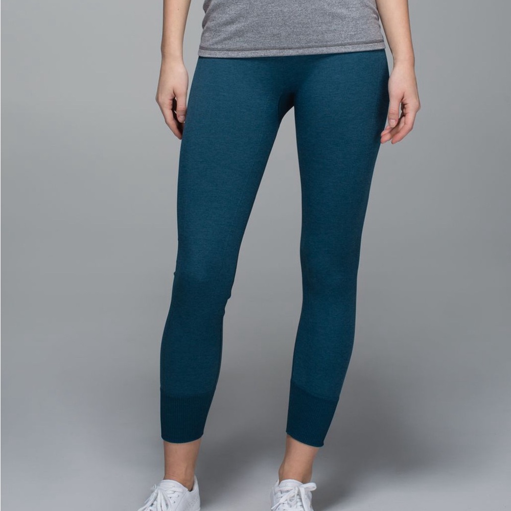 lululemon athletica Blue Leggings High-Rise Stretch